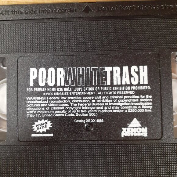 Poor White Trash VHS 2001 Jaime Pressly Sean Young Cult Film Xenon Pictures - Picture 7 of 7